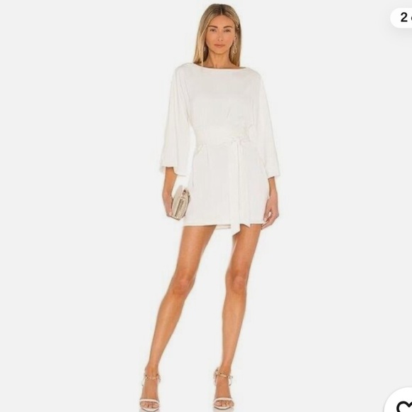 NWT NBD Maika Boat Neck Kimono sleeve Mini Dress - Picture 2 of 10